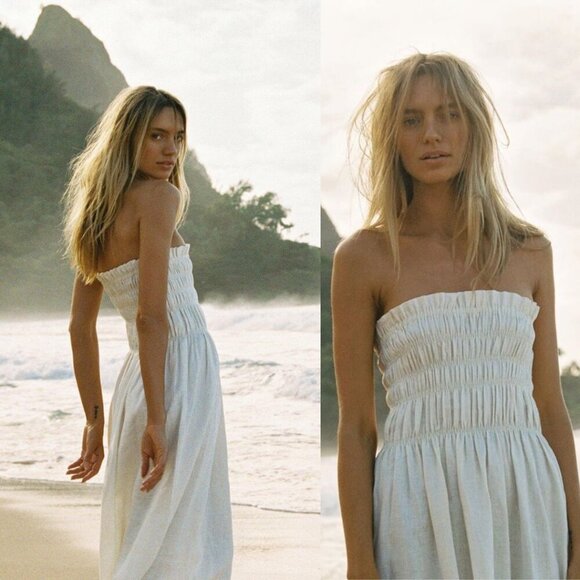 SIR the label Cream Maxi Dress for Elegant Occasions - Picture 8 of 16